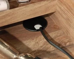 Bedroom Vanity With Mirror In Sindoori Mango - Sauder 433486 -Home Haven Deals 85 433486 7