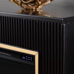 Crittenly Contemporary Electric Fireplace - SEI Furniture FP1137759 -Home Haven Deals 87 fp1137759 3