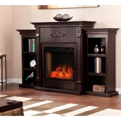 Tennyson Smart Bookcase Fireplace - SEI Furniture FS8545