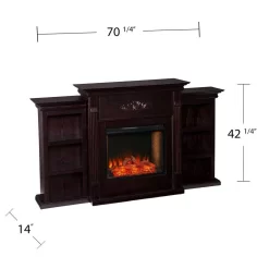 Tennyson Smart Bookcase Fireplace - SEI Furniture FS8545 -Home Haven Deals 87 fs8545 7