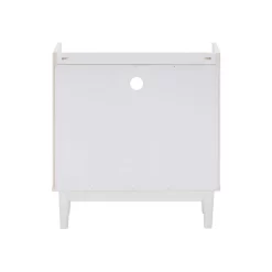 Walker Edison Mid-Century Modern Solid Wood 2-Drawer Nightstand – White - Walker Edision BR2DRLEENSWH -Home Haven Deals 93 br2drleenswh 4