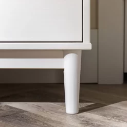 Walker Edison Mid-Century Modern Solid Wood 2-Drawer Nightstand – White - Walker Edision BR2DRLEENSWH -Home Haven Deals 93 br2drleenswh 9