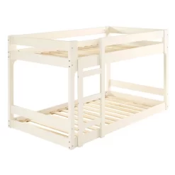 Walker Edison Winslow Jr Twin Over Twin Mod Bunk Bed - White - Walker Edision BWJRTOTWLWH