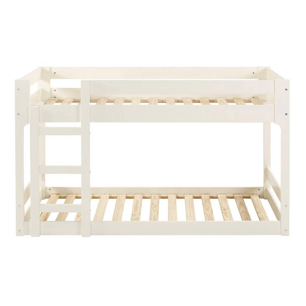 Walker Edison Winslow Jr Twin Over Twin Mod Bunk Bed - White - Walker Edision BWJRTOTWLWH 2 Walker Edison Winslow Jr Twin Over Twin Mod Bunk Bed - White - Walker Edision BWJRTOTWLWH - Image 2