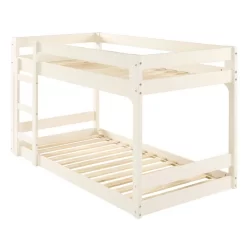 Walker Edison Winslow Jr Twin Over Twin Mod Bunk Bed - White - Walker Edision BWJRTOTWLWH 12 Walker Edison Winslow Jr Twin Over Twin Mod Bunk Bed - White - Walker Edision BWJRTOTWLWH -Home Haven Deals 93 bwjrtotwlwh 3 1