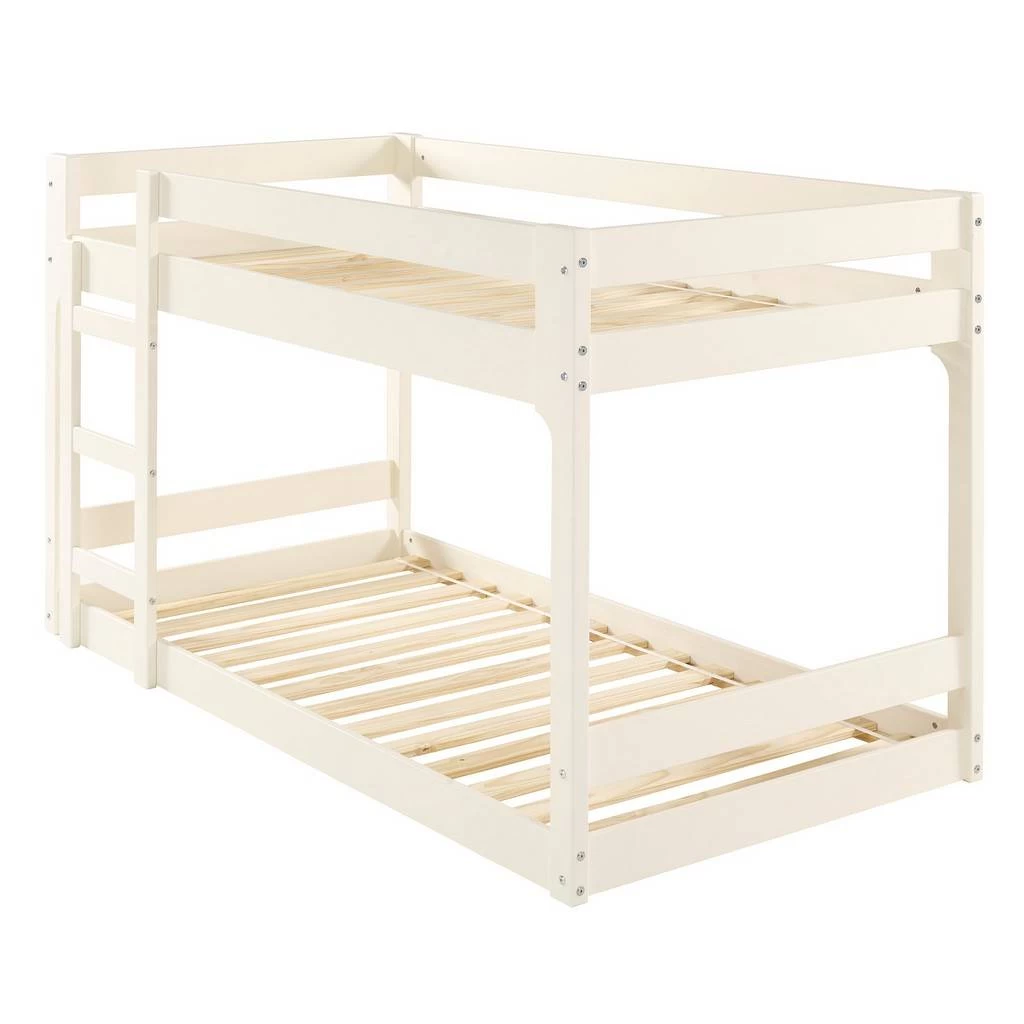 Walker Edison Winslow Jr Twin Over Twin Mod Bunk Bed - White - Walker Edision BWJRTOTWLWH 3 Walker Edison Winslow Jr Twin Over Twin Mod Bunk Bed - White - Walker Edision BWJRTOTWLWH - Image 3