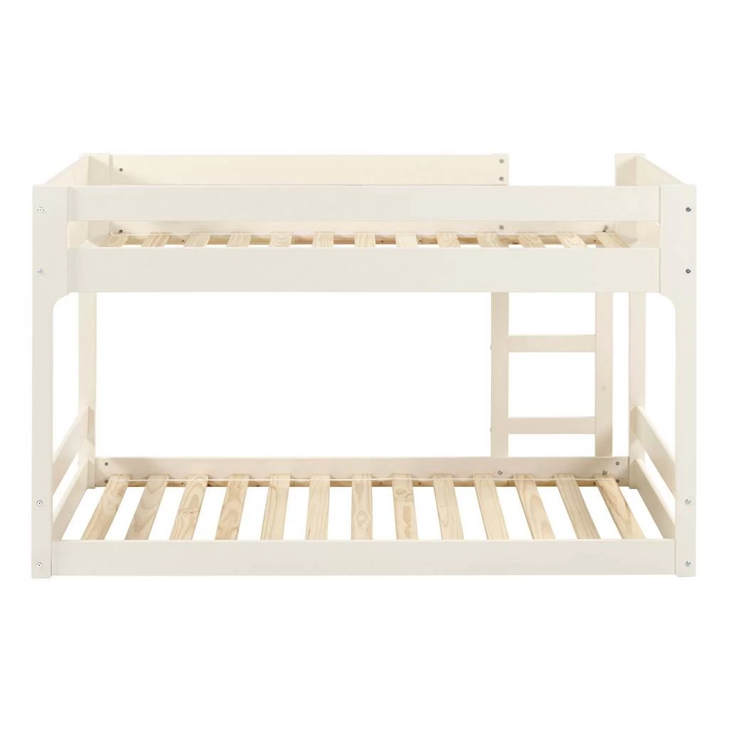 Walker Edison Winslow Jr Twin Over Twin Mod Bunk Bed - White - Walker Edision BWJRTOTWLWH 4 Walker Edison Winslow Jr Twin Over Twin Mod Bunk Bed - White - Walker Edision BWJRTOTWLWH - Image 4