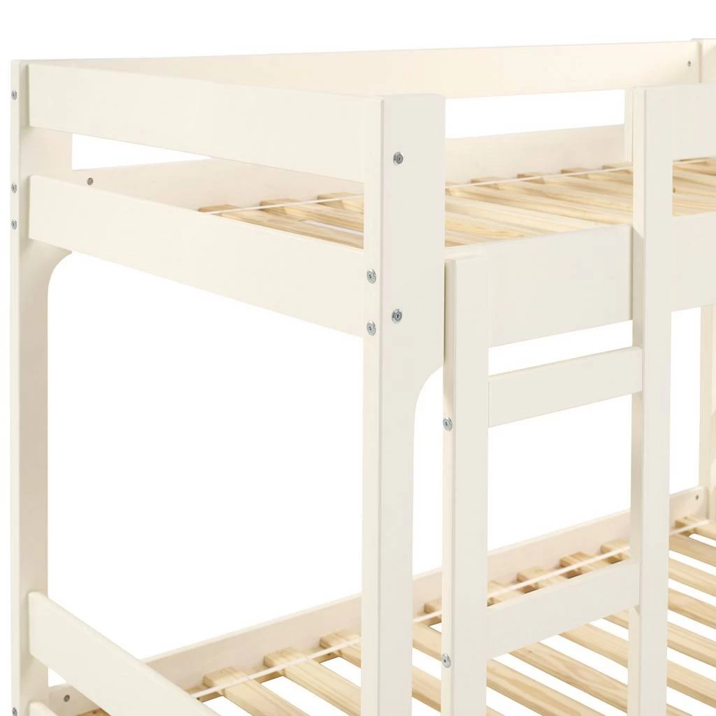 Walker Edison Winslow Jr Twin Over Twin Mod Bunk Bed - White - Walker Edision BWJRTOTWLWH 5 Walker Edison Winslow Jr Twin Over Twin Mod Bunk Bed - White - Walker Edision BWJRTOTWLWH - Image 5