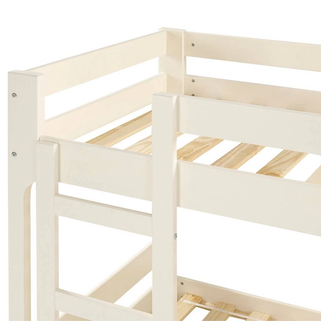 Walker Edison Winslow Jr Twin Over Twin Mod Bunk Bed - White - Walker Edision BWJRTOTWLWH 7 Walker Edison Winslow Jr Twin Over Twin Mod Bunk Bed - White - Walker Edision BWJRTOTWLWH - Image 7