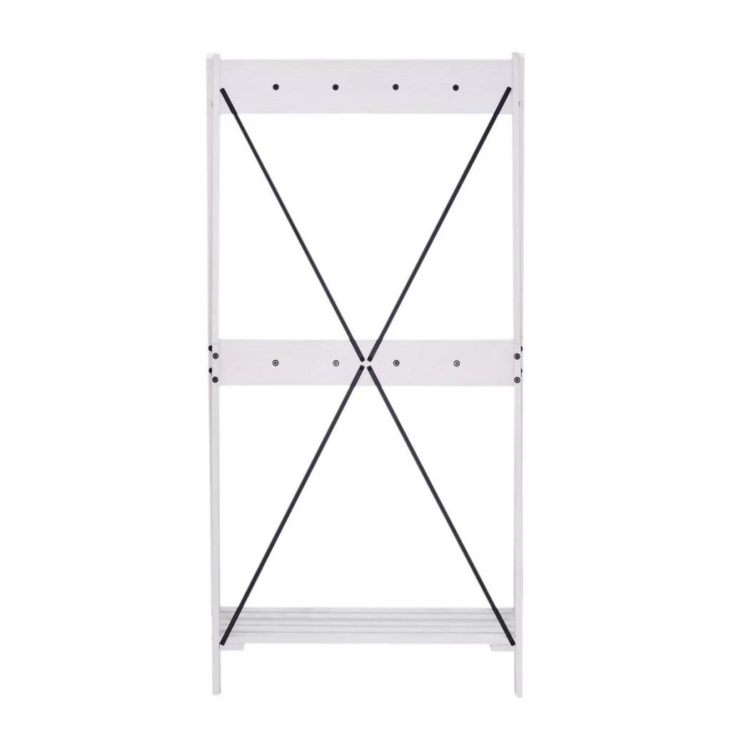 Walker Edison Rustic Solid Wood Hall Tree With Shoe Storage – White Wash - Walker Edision HT68FRAWW 4 Walker Edison Rustic Solid Wood Hall Tree With Shoe Storage – White Wash - Walker Edision HT68FRAWW - Image 4