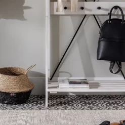 Walker Edison Rustic Solid Wood Hall Tree With Shoe Storage – White Wash - Walker Edision HT68FRAWW 13 Walker Edison Rustic Solid Wood Hall Tree With Shoe Storage – White Wash - Walker Edision HT68FRAWW -Home Haven Deals 93 ht68fraww 6