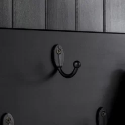 Walker Edison Nathan 68" Solid Wood Grooved Hall Tree - Black - Walker Edision HT68NATSWBL -Home Haven Deals 93 ht68natswbl 10