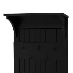 Walker Edison Nathan 68" Solid Wood Grooved Hall Tree - Black - Walker Edision HT68NATSWBL -Home Haven Deals 93 ht68natswbl 5