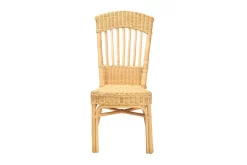 Baxton Studio Barito Modern Bohemian Natural Brown Rattan Dining Chair - Wholesale Interiors Barito-Rattan-DC -Home Haven Deals 95 barito rattan dc 3