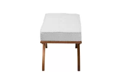 Baxton Studio Orella Japandi Light Grey Boucle Fabric And Walnut Brown Finished Wood Bench – Wholesale Interiors BBT5473-Maya-Sky Grey/Walnut-Bench -Home Haven Deals 95 bbt5473 maya sky grey walnut bench 4