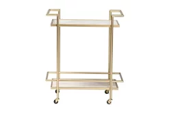 Baxton Studio Louise Contemporary Glam And Luxe Gold Metal And White Marble 2-Tier Wine Cart - Wholesale Interiors H01-98877-Gold/White Marble-Cart 10 Baxton Studio Louise Contemporary Glam And Luxe Gold Metal And White Marble 2-Tier Wine Cart - Wholesale Interiors H01-98877-Gold/White Marble-Cart -Home Haven Deals 95 h01 98877 gold white marble cart 3