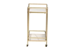 Baxton Studio Louise Contemporary Glam And Luxe Gold Metal And White Marble 2-Tier Wine Cart - Wholesale Interiors H01-98877-Gold/White Marble-Cart 11 Baxton Studio Louise Contemporary Glam And Luxe Gold Metal And White Marble 2-Tier Wine Cart - Wholesale Interiors H01-98877-Gold/White Marble-Cart -Home Haven Deals 95 h01 98877 gold white marble cart 4