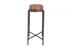 Baxton Studio Savion Modern Industrial Walnut Brown Finished Wood And Black Metal Console Table - Wholesale Interiors LCF20448-Console Table 9 Baxton Studio Savion Modern Industrial Walnut Brown Finished Wood And Black Metal Console Table - Wholesale Interiors LCF20448-Console Table -Home Haven Deals 95 lcf20448 console table 4