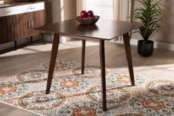 Baxton Studio Pernille Modern Transitional Walnut Finished Square Wood Dining Table - Wholesale Interiors LWM90908HL32-Walnut-DT