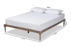 Baxton Studio Iseline Modern Antique Oak Finished Wood Full Size Platform Bed Frame - Wholesale Interiors MG0001-Antique Oak-Full 17 Baxton Studio Iseline Modern Antique Oak Finished Wood Full Size Platform Bed Frame - Wholesale Interiors MG0001-Antique Oak-Full -Home Haven Deals 95 mg0001 antiqueoak full 8