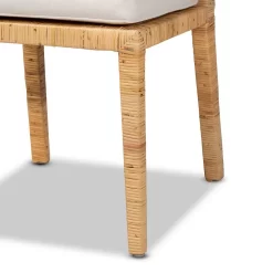 Baxton Studio Sofia Modern And Contemporary Natural Finished Wood And Rattan Dining Chair - Wholesale Interiors Sofia-Natural-DC -Home Haven Deals 95 sofia natural dc 6