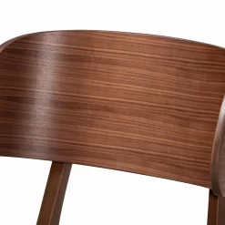 Baxton Studio Alston Mid-Century Modern Grey Fabric Upholstered And Walnut Brown Finished Wood Dining Chair (Set Of 2) - Wholesale Interiors WM1892B-Smoke/Walnut-DC -Home Haven Deals 95 wm1892b smoke walnut dc 5