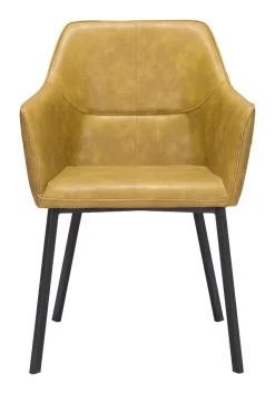 Loiret Dining Chair (Set Of 2) Yellow - Zuo Modern 101903 -Home Haven Deals 99 101903 3