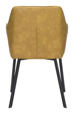 Loiret Dining Chair (Set Of 2) Yellow - Zuo Modern 101903 -Home Haven Deals 99 101903 4