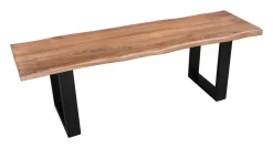 Louisa Bench Natural & Black - Zuo Modern 109453 13 Louisa Bench Natural & Black - Zuo Modern 109453 -Home Haven Deals 99 109453 5