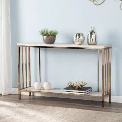 Brexlyn Faux Stone Console Table - SEI Furniture CM0063
