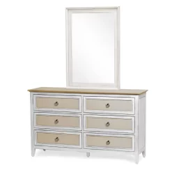 Captiva Island 6-Drawer Dresser - Sea Winds B86336-BSAND/WW -Home Haven Deals b86336 bsand ww 4 dresser and vertical mirror