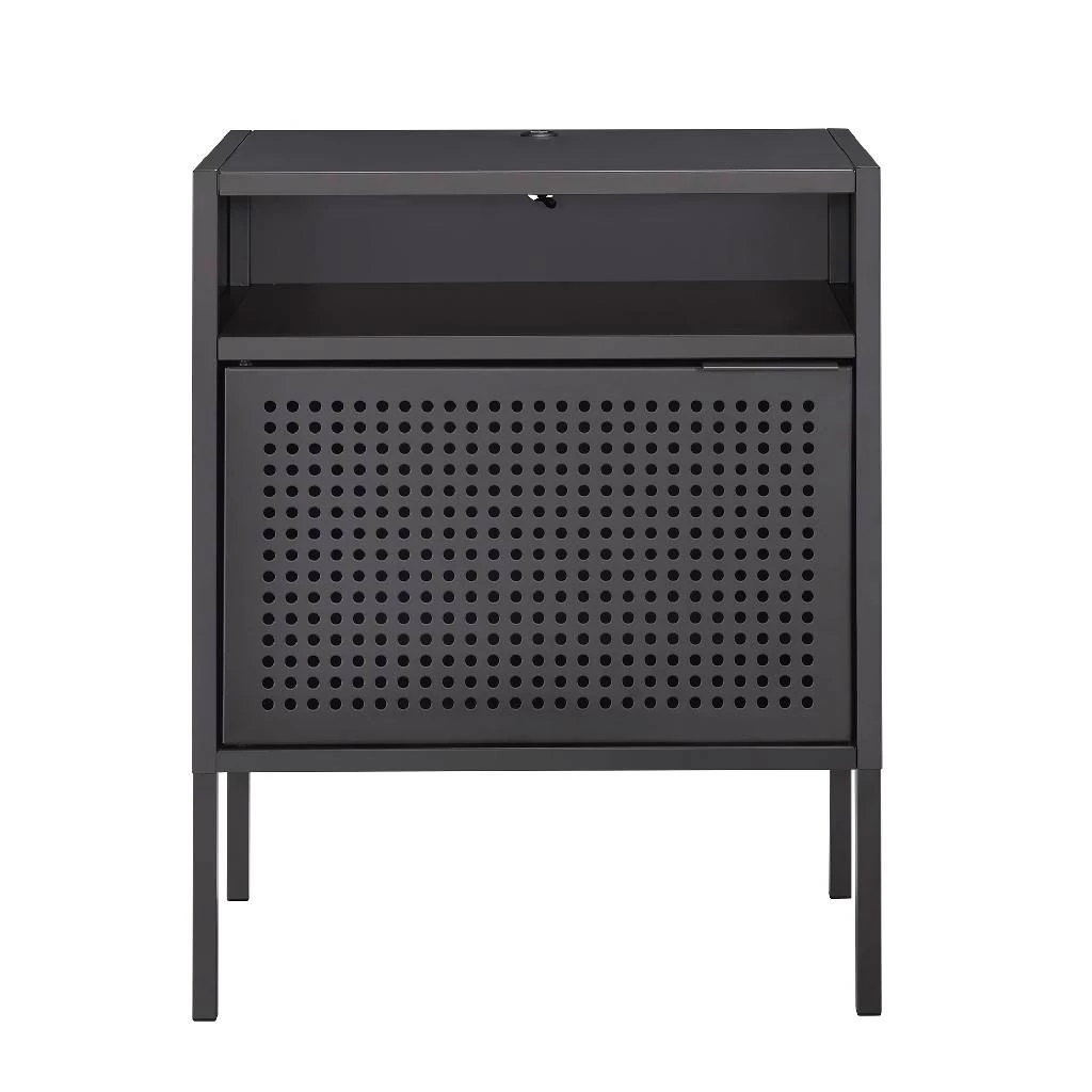 Gemma Nightstand With USB Port In Gray - Picket House Furnishings CEB300NSE 2 Gemma Nightstand With USB Port In Gray - Picket House Furnishings CEB300NSE - Image 2