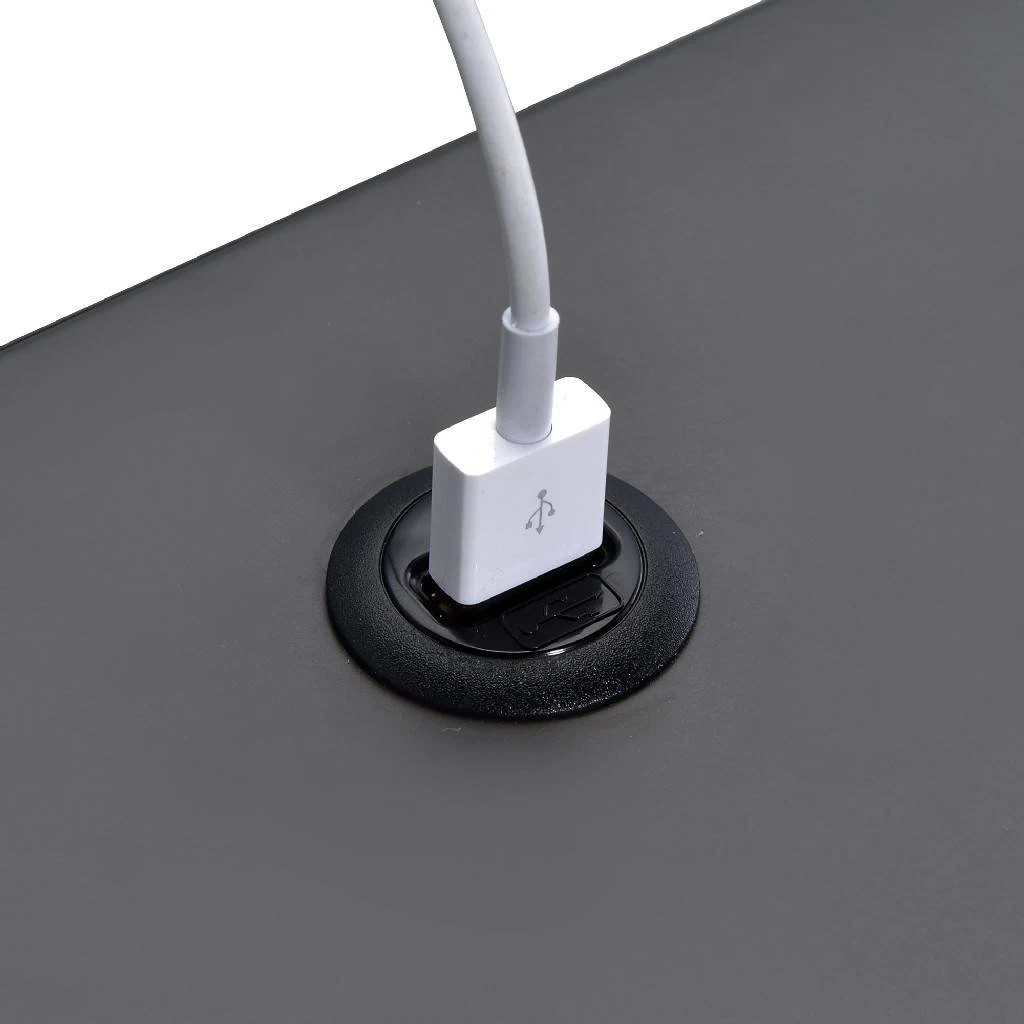 Gemma Nightstand With USB Port In Gray - Picket House Furnishings CEB300NSE 7 Gemma Nightstand With USB Port In Gray - Picket House Furnishings CEB300NSE - Image 7