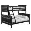 Trent Twin Over Full Bunk Bed In Antique Black - Picket House Furnishings CY800TFB