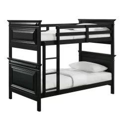 Trent Twin Over Twin Bunk Bed In Antique Black - Picket House Furnishings CY800TTB