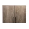 Elite 32 Inch Stackable Wall Cabinet, Drifted Gray - Prepac Manufacturing DEW-3224
