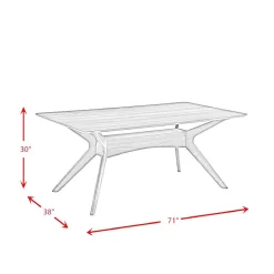 Ronan Standard Height Rectangle Dining Table - Picket House Furnishings DRZ100DT -Home Haven Deals drz100dt 8