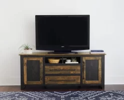 Renegade 68 Inch Console In Black & Honey - Progressive Furniture E704-68 -Home Haven Deals e704 68
