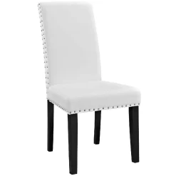 Parcel Dining Side Chair Vinyl Set Of 2 EEI-3553-WHI