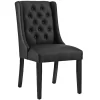 Baronet Dining Chair Vinyl Set Of 2 EEI-3555-BLK