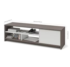 Bestar Small Space 53.5-inch TV Stand In Bark Gray & White - Bestar 16200-1147 -Home Haven Deals httpsp11.secure.hostingprod.comsite.totallyfurniture.comssllibpicturesextralargeviewbestar 16200 1147 2