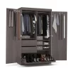 Pur By Bestar Pullout Armoire In Bark Gray - Bestar 26861-47