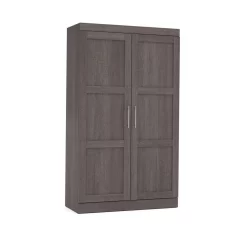 Pur By Bestar Pullout Armoire In Bark Gray - Bestar 26861-47 -Home Haven Deals httpsp11.secure.hostingprod.comsite.totallyfurniture.comssllibpicturesextralargeviewbestar 26861 47 4
