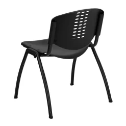 Hercules Series 880 Lb. Capacity Black Polypropylene Stack Chair W/ Black Frame Finish - Flash Furniture RUT-NF01A-BK-GG -Home Haven Deals httpsp11.secure.hostingprod.comsite.totallyfurniture.comssllibpicturesextralargeviewflash rut nf01a bk gg 2