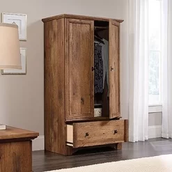 Palladia Armoire In Vintage Oak - Sauder 420608 -Home Haven Deals httpsp11.secure.hostingprod.comsite.totallyfurniture.comssllibpicturesextralargeviewsauder 420608 2