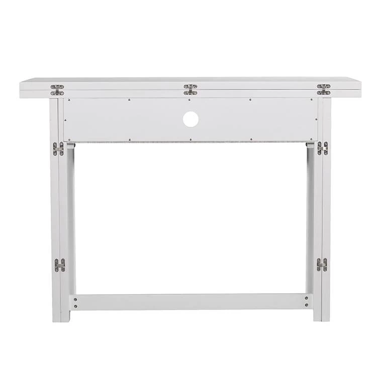 Kempsey Convertible Console To Dining Table In White - Southern Enerprises DN2974 6 Kempsey Convertible Console To Dining Table In White - Southern Enerprises DN2974 - Image 6