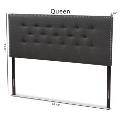 Baxton Studio BBT6691-Dark Grey-Queen HB-H1217-20 Windsor Modern & Contemporary Dark Grey Fabric Queen Size Headboard -Home Haven Deals httpsp11.secure.hostingprod.comsite.totallyfurniture.comssllibpicturesextralargeviewwi bbt6691 dark grey queen hb h1217 20 6