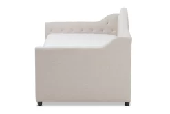 Baxton Studio Perry Modern & Contemporary Light Beige Fabric Daybed W/ Trundle CF8940-Light-Beige-Daybed -Home Haven Deals httpsp11.secure.hostingprod.comsite.totallyfurniture.comssllibpicturesextralargeviewwi cf8940 light beige daybed 3