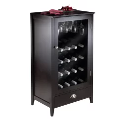Bordeaux Modular Wine Cabinet W/ 20-Bottle Shelf - Winsome Wood 92416