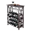 Rio Wine Rack W/ Glass Hanger - Winsome Wood 92432